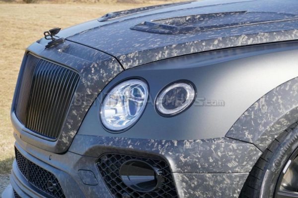Carbon Fiber Air outtake Engine Bonnet Splitter (Visible) for Bentley Bentayga