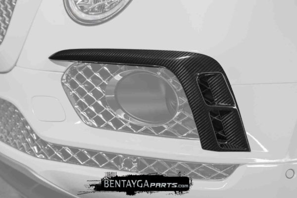 Carbon Fiber Front Bumper Air Intakes Add-on Parts for Bentley Bentayga