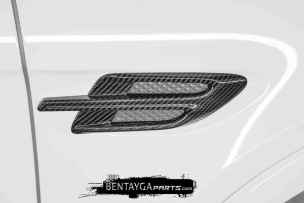 Carbon Fiber Front Fenders Air Intakes Add on Parts for Bentley Bentayga