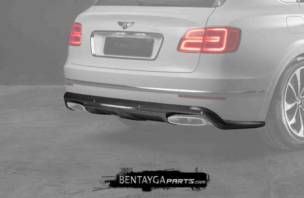 Carbon Fiber Rear Bumper Diffuser for Bentley Bentayga