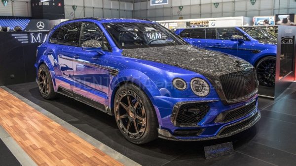 MANSORY Bleurion Edition Carbon Mirror Cover for Bentley Bentayga