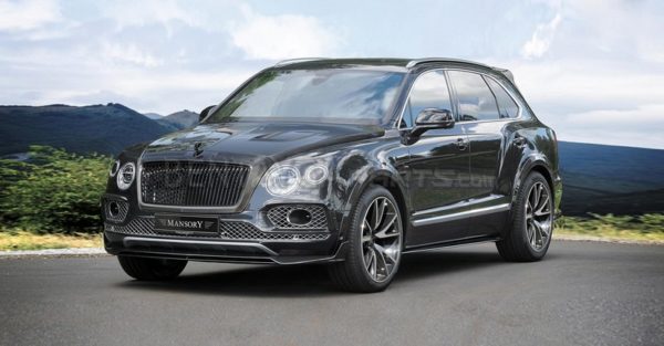 MANSORY Soft-Kit T (for car with towbar) with 4 Park Sensors in Rear Bumper for Bentley Bentayga